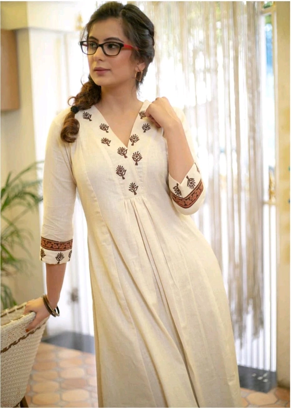 SF2  5521 REYON Fabric.A Line Kurta Set comfort and style  embroidery bordetside - M-38