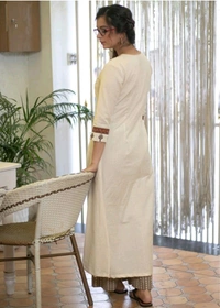 SF2  5521 REYON Fabric.A Line Kurta Set comfort and style  embroidery bordetside - 2XL-44