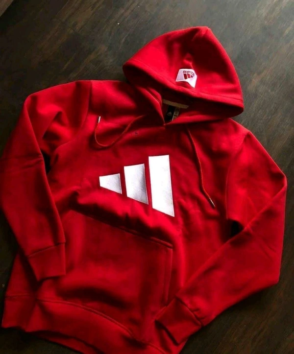5527  Winter Hoodie Collection Brand - Adidas  Premium Fabric: Heavy GSM - Red, 2XL-44