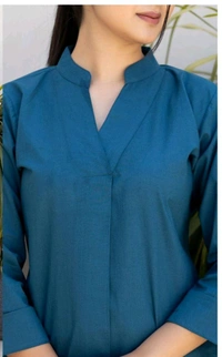 SF2  5536 *_NEW BEST QUALITY COTTON SOLID KARTA SET - Blue, L-40