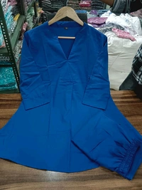 SF2  5536 *_NEW BEST QUALITY COTTON SOLID KARTA SET - Blue, L-40
