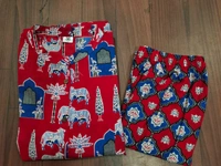 SF2  5538 New Designer Cotton  Co-ord  set* Aline kurti side pocket - Red, M-38