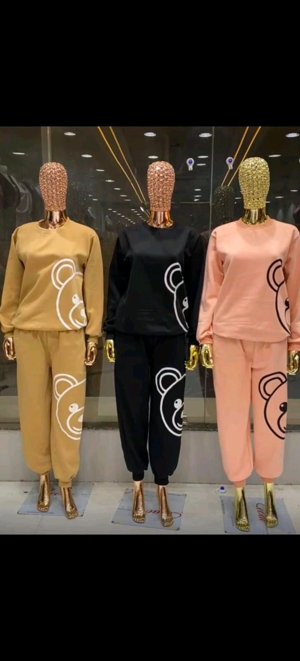 KD18 5540 Women  Woollen track suit - Yellow, 2XL-44
