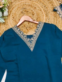 SF3  5542  New print with  work and Dupatta 3 pic suit set  Roman satin febric with print  - L-40