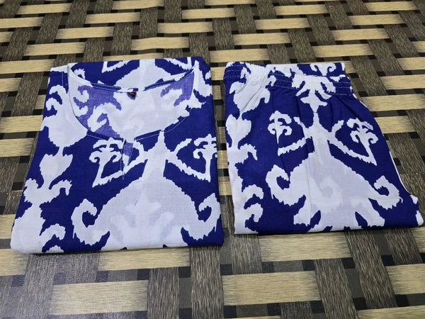 SF2  5543 NEW LONCH RAYON  Cotton Kurta Pant Set  Beautiful design - Blue, M-38