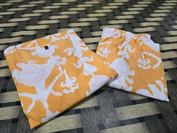 SF2  5543 NEW LONCH RAYON  Cotton Kurta Pant Set  Beautiful design - Yellow, 2XL-44