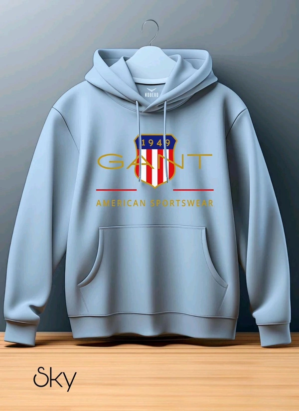 5556 Winter Hoodie  Heavy GSM, - Sky blue, M-38