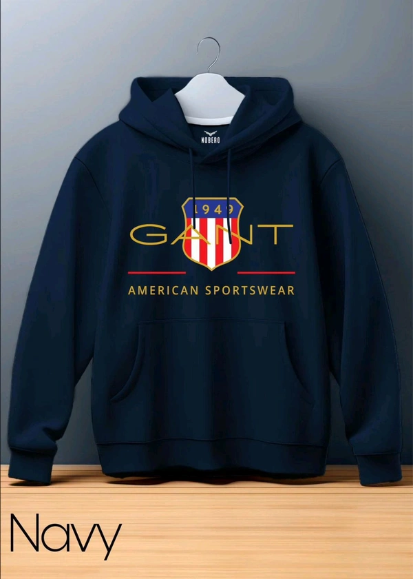 5556 Winter Hoodie  Heavy GSM, - Navy Blue, L-40