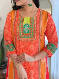 SF3  5560 *New Launch *Pakistani Cotton Suits made from Muslin with digital prints and beautiful hand work  - XL-42