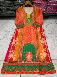 SF3  5560 *New Launch *Pakistani Cotton Suits made from Muslin with digital prints and beautiful hand work  - XL-42