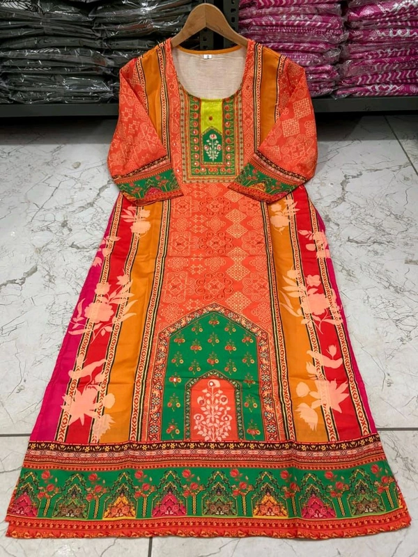 SF3  5560 *New Launch *Pakistani Cotton Suits made from Muslin with digital prints and beautiful hand work  - XL-42