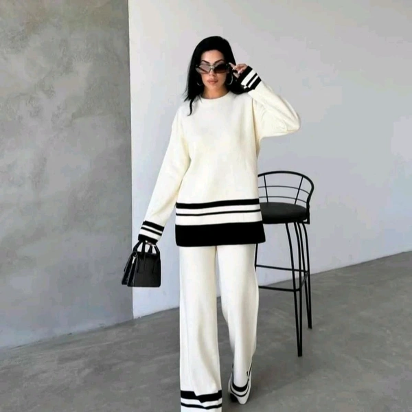 RSL 5569 Stylish imported two' piece cord set -imported woolen  - White, XL-42