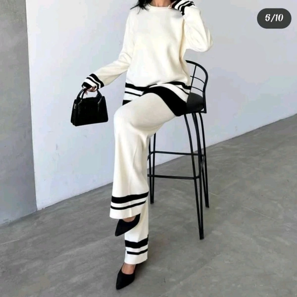 RSL 5569 Stylish imported two' piece cord set -imported woolen  - White, XL-42