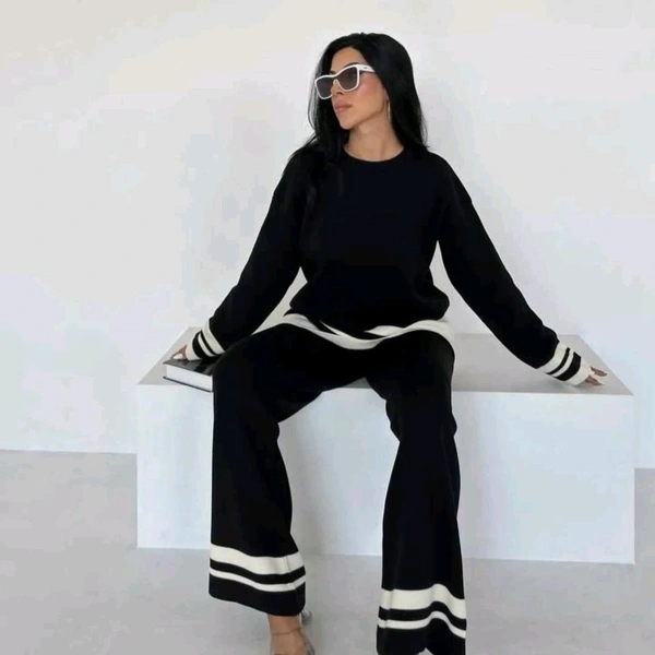 RSL 5569 Stylish imported two' piece cord set -imported woolen  - Black, XL-42