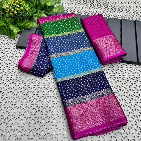 DSS 5571 WowNew ruko jariBeautiful dola silk sarees with all over floral design along with contrast weaving borderContrast pallu  - Pink