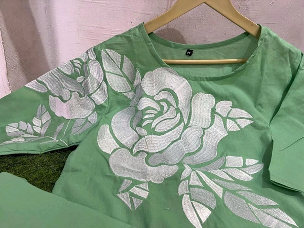 NEV 5591 pure cotton range coord sets comes to - Green, M-38