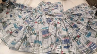 EVN 5599  New style kurti with sharara and dupatta sets _heavy muslin beautiful hand work lass - Blue, S-36