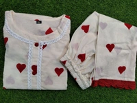 KDC 5604   Beautiful Cotton  Co-ord Design for Gorgeous ladies  New to our smart premium woven cotton co-ord set  less work  One Side Pocket  - XL-42