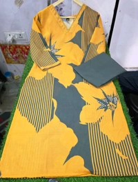 KDC 5605 Beautiful Cotton  Designer Cotton Kurti plazo - M-38