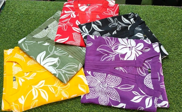 SF2  5609 💜 *Pure Cotton Kurta Pant plazo in Beautiful Floral Prints - Green, M-38