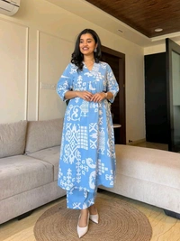 SF5  5612 Beautiful Branded Pure Cotton  Co-ord Set With  pant* - M-38
