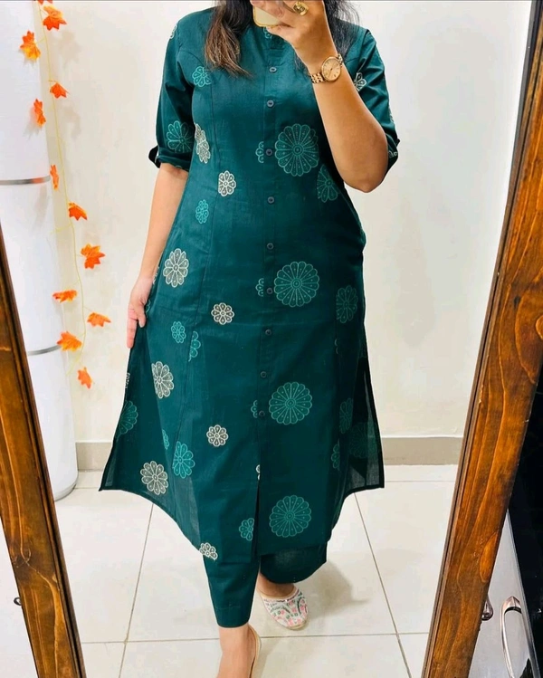LCJ 5616 *Premium Colity cotton kurti Palazza set  - XL-42