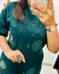 LCJ 5616 *Premium Colity cotton kurti Palazza set  - XL-42