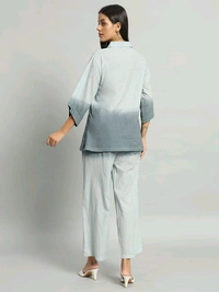 KDJ 5619 🌹💥 NEW DESIGN COTTON  CO-ORD SET - Gray, L-40