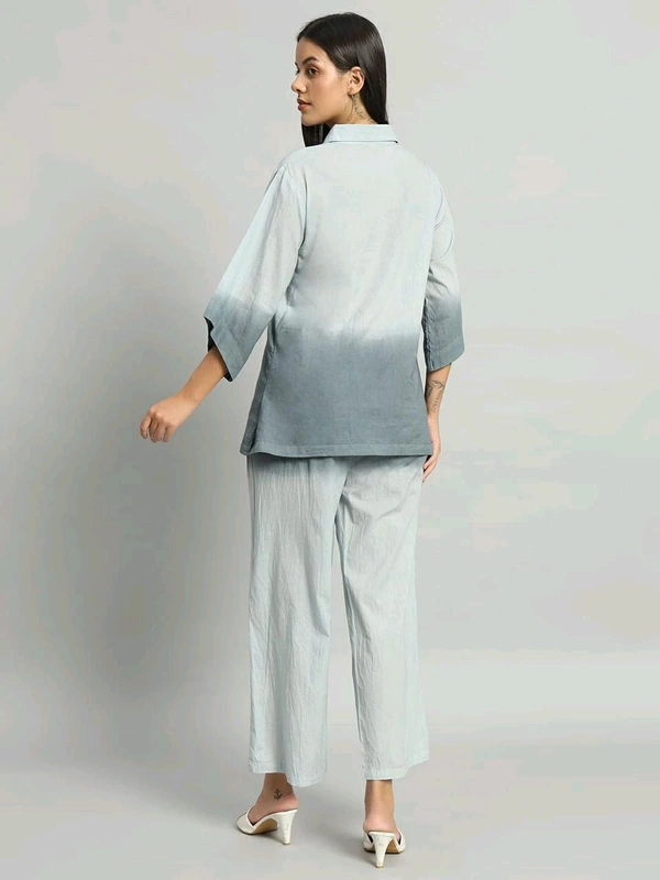 KDJ 5619 🌹💥 NEW DESIGN COTTON  CO-ORD SET - Gray, L-40