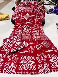 SF5 5620 *Newest Jaipur print _aline cord -set 
Design Kurti with side pocket*

 - Maroon, L-40