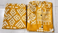 SF5 5620 *Newest Jaipur print _aline cord -set 
Design Kurti with side pocket*

 - Yellow, L-40