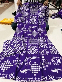 SF5 5620 *Newest Jaipur print _aline cord -set 
Design Kurti with side pocket*

 - Purple, 2XL-44