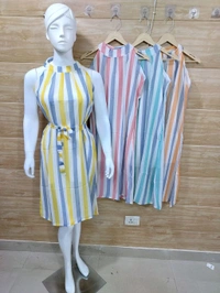 KD18  5621 *  Stylish dresses*  Georgette
     - Yellow, M-38