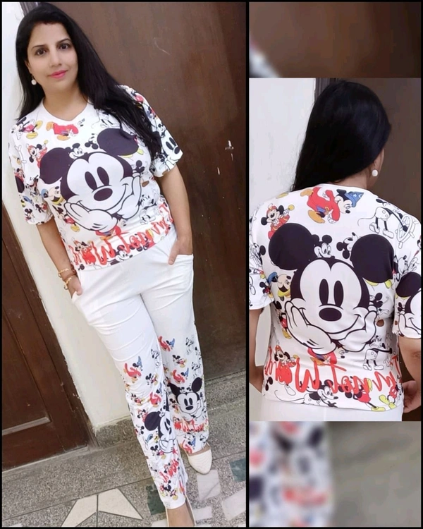 KD18  5623 Mickey 🐭 mouse 
Both side pocket imported stretchable High quality 
 - White, 40-