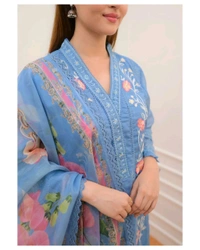 SF5  5629 ✅*NEW  PARTY WEAR TOP AND PLAZZO. WITH FANCY DUPPATA AND EMBROIDERY
 HAVY CHINON  SILK WITH DIGITAL PRINT  - 2XL-44