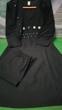 SF5 5634   New cotton Party Wear Look New A-line kurta with palzaa a-line Hand Work  kurta with palzaa set
 - M-38