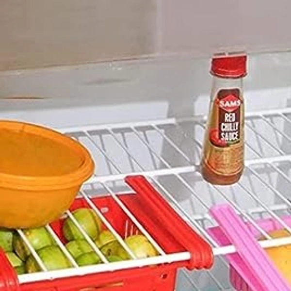 ADJUSTABLE FRIDGE BASKET SET OF 4  - 20 x 20 x 90 Millimeters