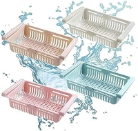 ADJUSTABLE FRIDGE BASKET SET OF 4  - 20 x 20 x 90 Millimeters