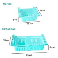 ADJUSTABLE FRIDGE BASKET SET OF 4  - 20 x 20 x 90 Millimeters