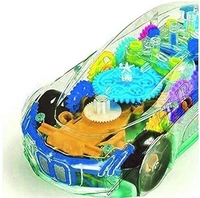 Transparent car 3D Concept Car Toy for Kids with 360 Degree Rotation