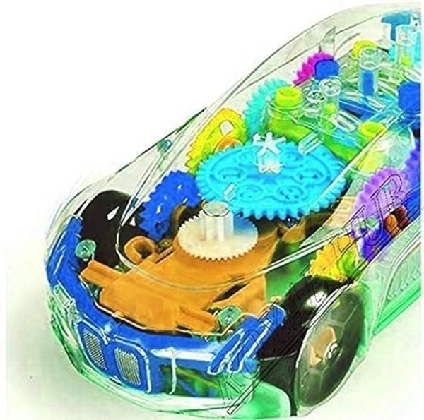 Transparent car 3D Concept Car Toy for Kids with 360 Degree Rotation