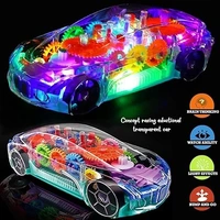 Transparent car 3D Concept Car Toy for Kids with 360 Degree Rotation