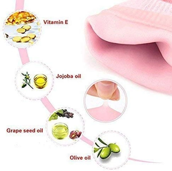 Silicone Gel Spa Socks For Dry & Cracked Skin Relief. [Multicolor] - FREE SIZE