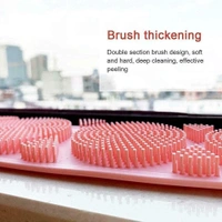 Silicone Body Back Scrubber, Double Side Bathing Brush For Skin Deep Cleaning Massage, Dead Skin Removal Exfoliating Belt For Shower, Easy To Clean,body Brush For Bathing - 