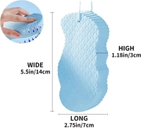 ody Scrubber Exfoliating 3D Bath Sponge - Dead Skin Sponge, Super Soft Body Shower Sponge to Spa, Reusable for Adults, Children and Pregnant Women - 1 Pc 
