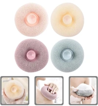 Bath Sponge Body Scrubber Mesh for Men Women | 2-in-1 Bath Super Soft Suction Cup Bath Brush, Bath Shower Loofah Sponge, Exfoliating Bath Sponge Cleaning Brush for Body