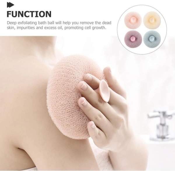 Bath Sponge Body Scrubber Mesh for Men Women | 2-in-1 Bath Super Soft Suction Cup Bath Brush, Bath Shower Loofah Sponge, Exfoliating Bath Sponge Cleaning Brush for Body