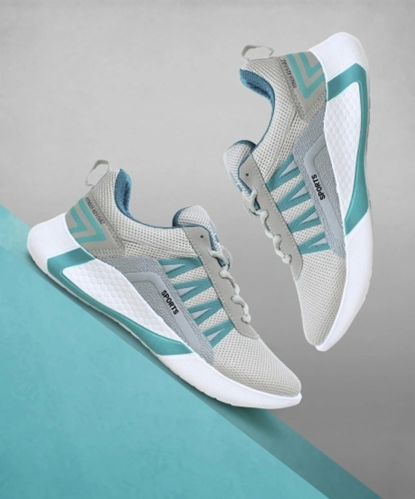 Sports Shoes for Men Walking Shoes For Men. - Teal, UK 8