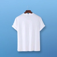 Men's Round Neck White Anime Eye Printed Tshirt  - White, S