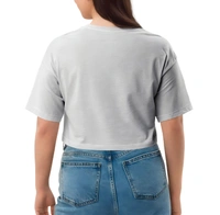White Crop Top With Cat Printed - White, XXL
